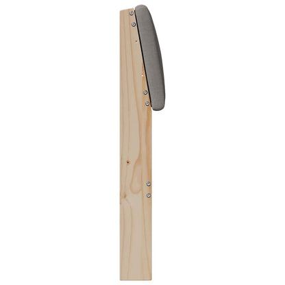 Čalouněné Čelo Postele Taupe 80 Cm Masivní Borové Dřevo