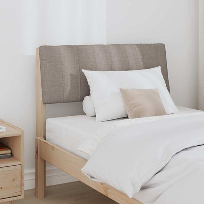 Čalouněné Čelo Postele Taupe 75 Cm Masivní Borové Dřevo