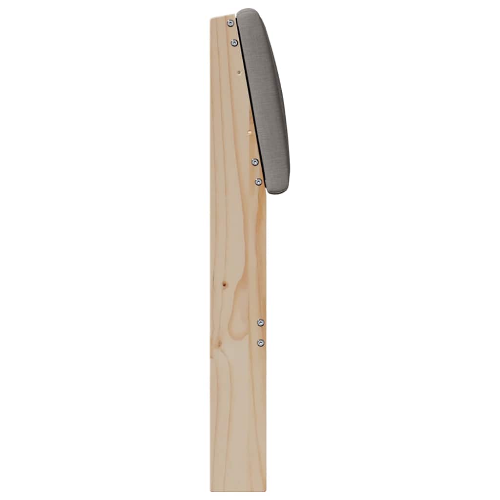 Čalouněné Čelo Postele Taupe 75 Cm Masivní Borové Dřevo