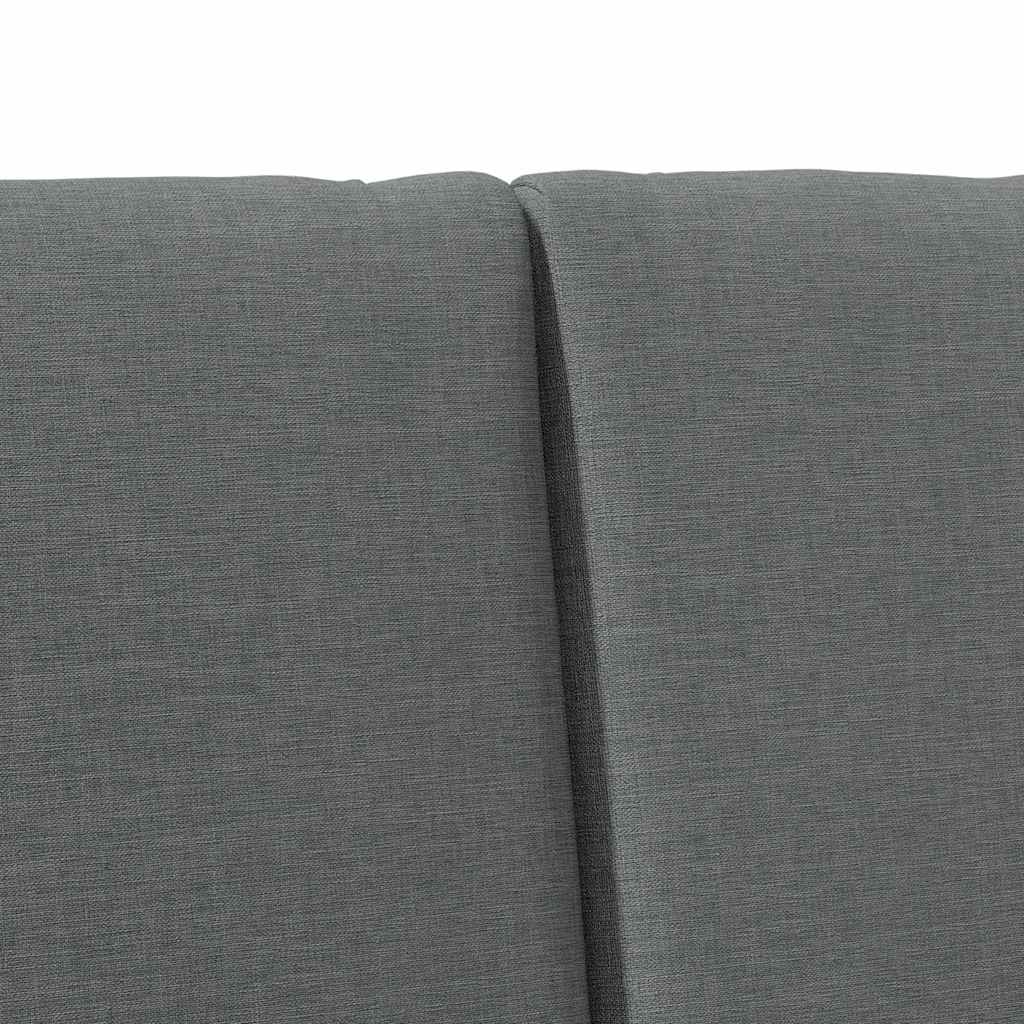 Čalouněné Čelo Postele Tmavě Šedá 200 Cm Masivní Borové Dřevo