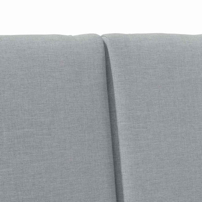 Čalouněné Čelo Postele Světle Šedá 150 Cm Masivní Borové Dřevo
