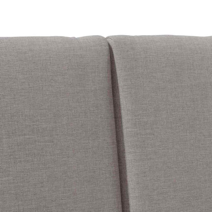 Čalouněné Čelo Postele Taupe 150 Cm Masivní Borové Dřevo
