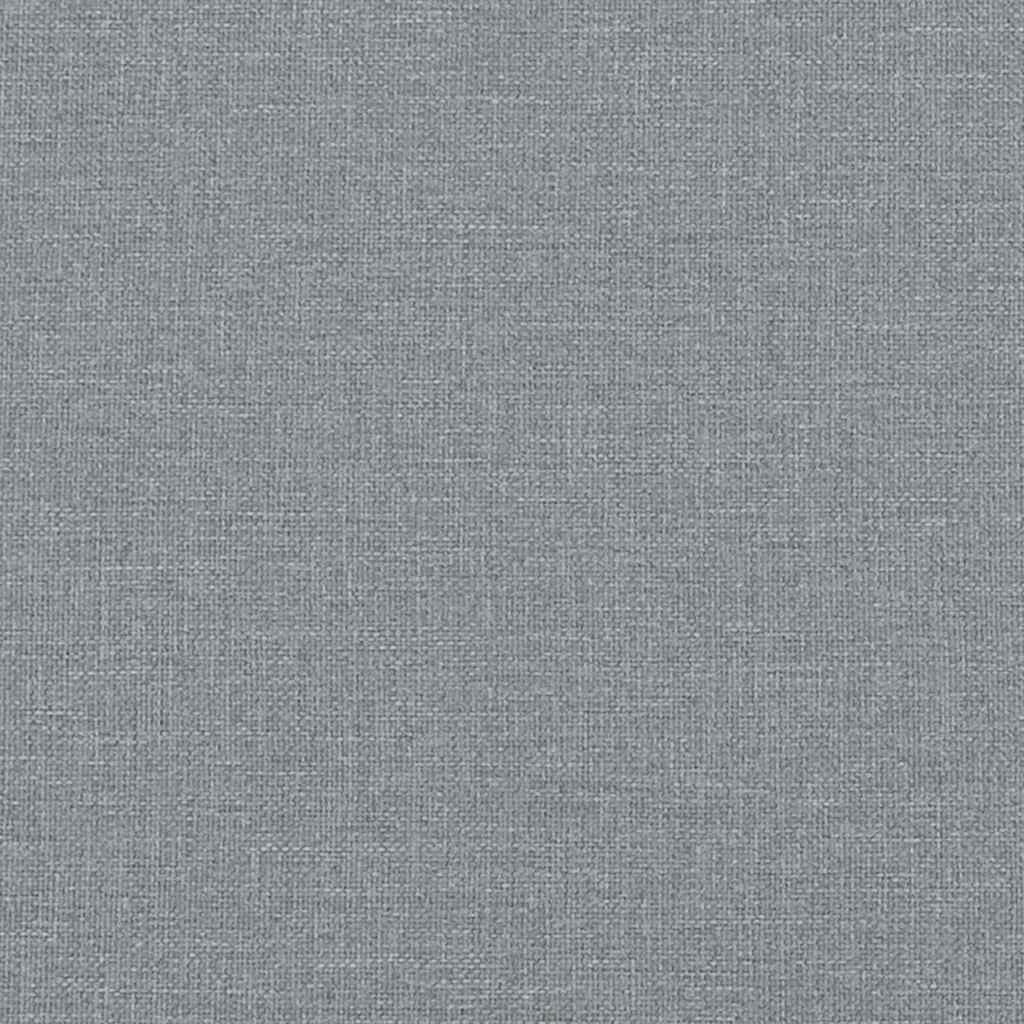Čalouněné Čelo Postele Světle Šedá 140 Cm Masivní Borové Dřevo