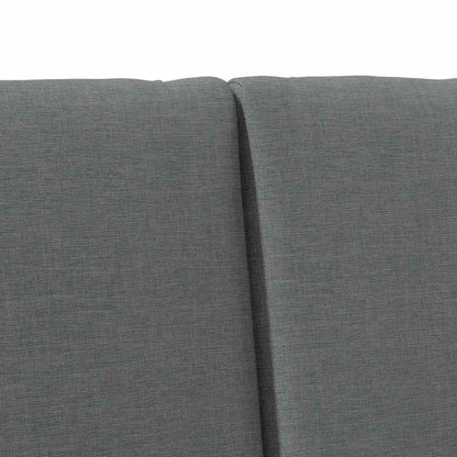 Čalouněné Čelo Postele Tmavě Šedá 140 Cm Masivní Borové Dřevo