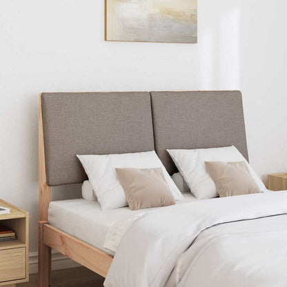 Čalouněné Čelo Postele Taupe 120 Cm Masivní Borové Dřevo