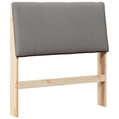 Čalouněné Čelo Postele Taupe 100 Cm Masivní Borové Dřevo