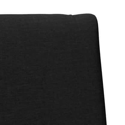 Čalouněné Čelo Postele Černá 90 Cm Masivní Borové Dřevo
