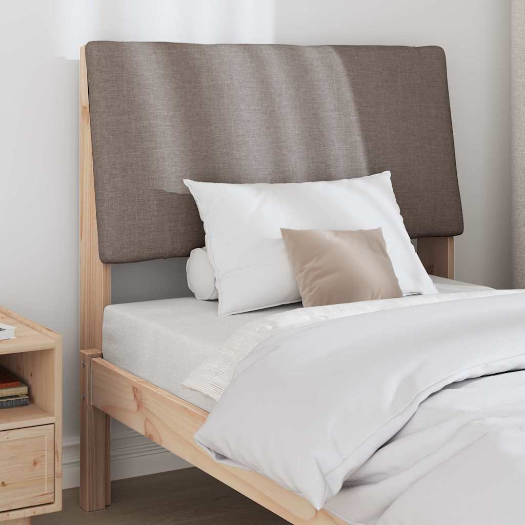 Čalouněné Čelo Postele Taupe 90 Cm Masivní Borové Dřevo