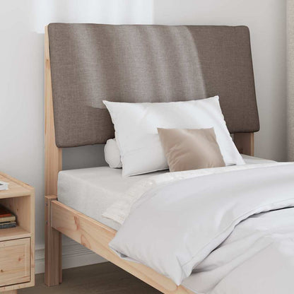 Čalouněné Čelo Postele Taupe 90 Cm Masivní Borové Dřevo