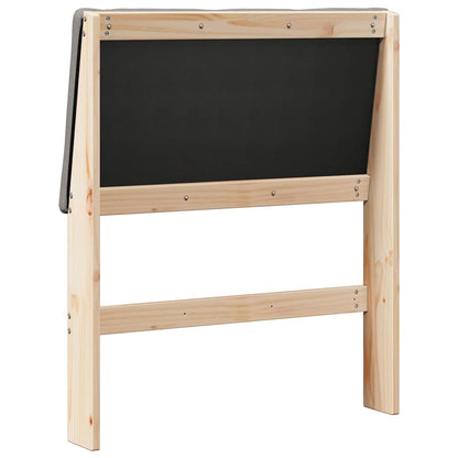Čalouněné Čelo Postele Taupe 80 Cm Masivní Borové Dřevo