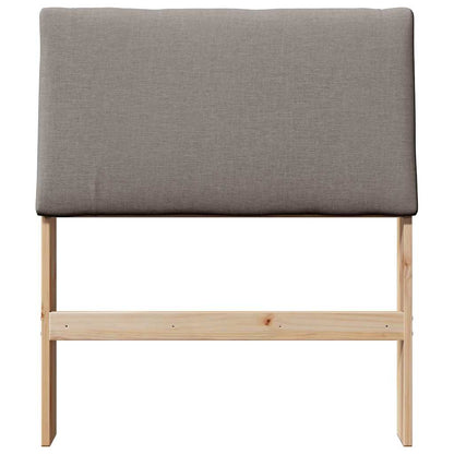 Čalouněné Čelo Postele Taupe 80 Cm Masivní Borové Dřevo