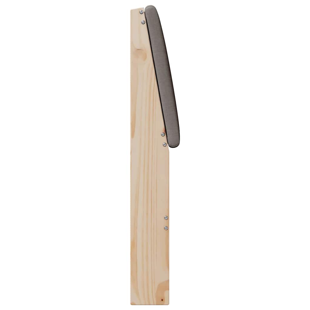 Čalouněné Čelo Postele Taupe 80 Cm Masivní Borové Dřevo