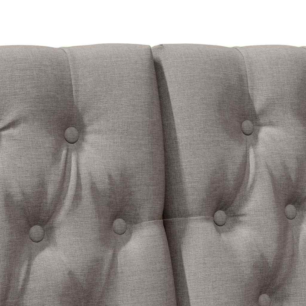 Čalouněné Čelo Postele Taupe 180 Cm Masivní Borové Dřevo