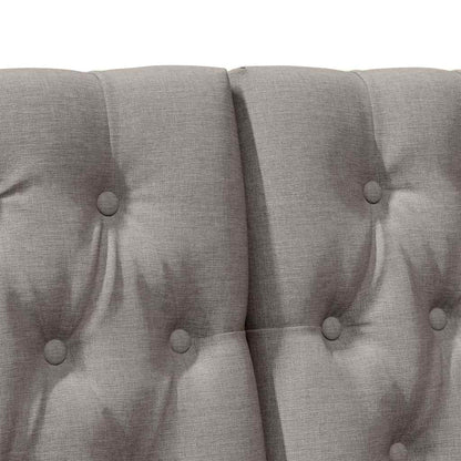Čalouněné Čelo Postele Taupe 180 Cm Masivní Borové Dřevo