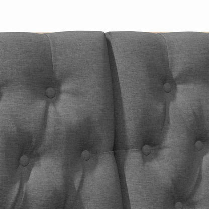 Čalouněné Čelo Postele Tmavě Šedá 120 Cm Masivní Borové Dřevo