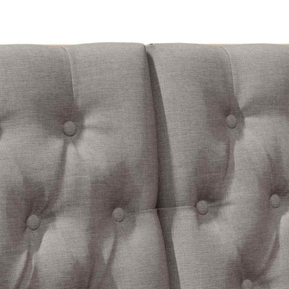 Čalouněné Čelo Postele Taupe 120 Cm Masivní Borové Dřevo