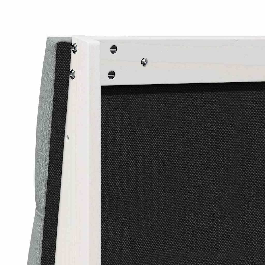 Čalouněné Čelo Postele Světle Šedá 120 Cm Masivní Borové Dřevo