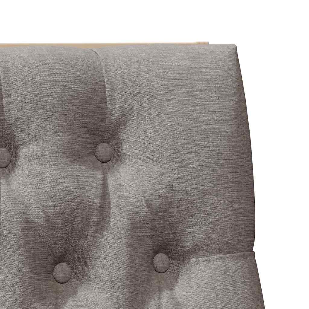 Čalouněné Čelo Postele Taupe 100 Cm Masivní Borové Dřevo