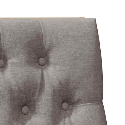 Čalouněné Čelo Postele Taupe 100 Cm Masivní Borové Dřevo