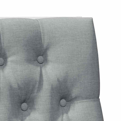 Čalouněné Čelo Postele Světle Šedá 100 Cm Masivní Borové Dřevo