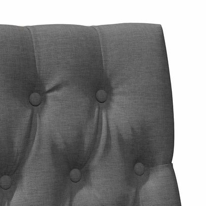 Čalouněné Čelo Postele Tmavě Šedá 90 Cm Masivní Borové Dřevo