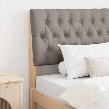 Čalouněné Čelo Postele Taupe 90 Cm Masivní Borové Dřevo