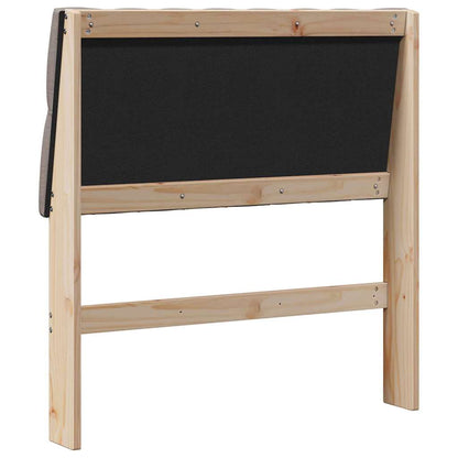 Čalouněné Čelo Postele Taupe 90 Cm Masivní Borové Dřevo