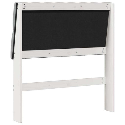 Čalouněné Čelo Postele Světle Šedá 90 Cm Masivní Borové Dřevo