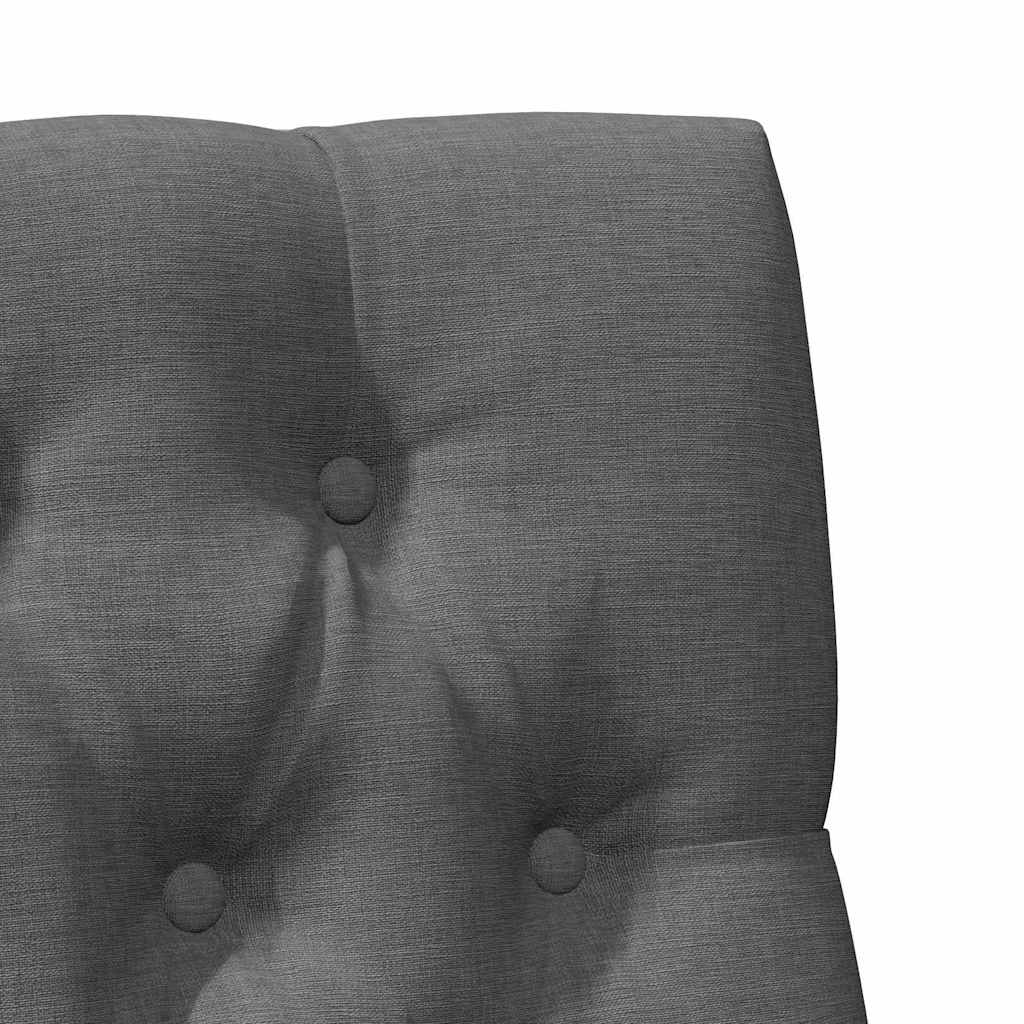Čalouněné Čelo Postele Tmavě Šedá 80 Cm Masivní Borové Dřevo