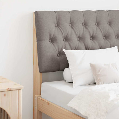 Čalouněné Čelo Postele Taupe 80 Cm Masivní Borové Dřevo