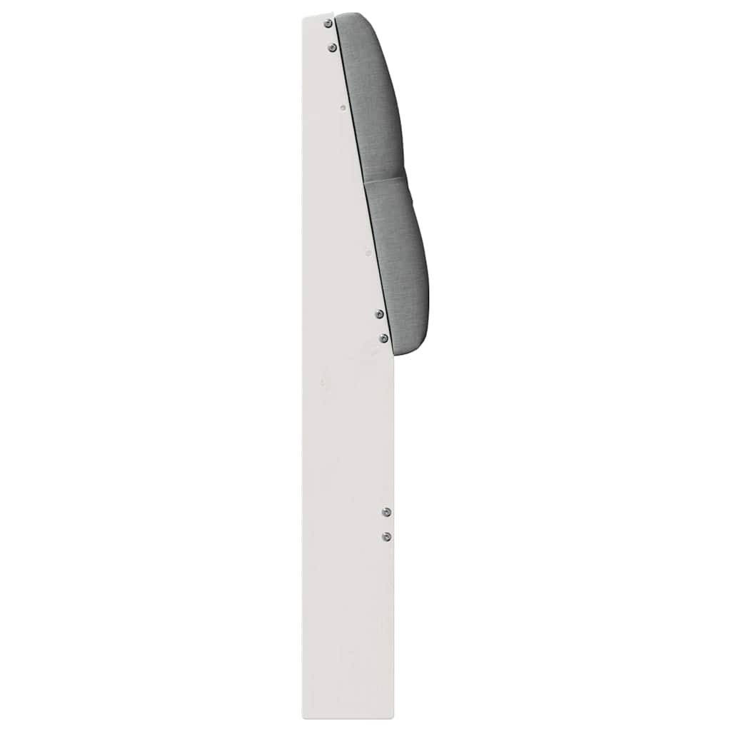 Čalouněné Čelo Postele Světle Šedá 80 Cm Masivní Borové Dřevo