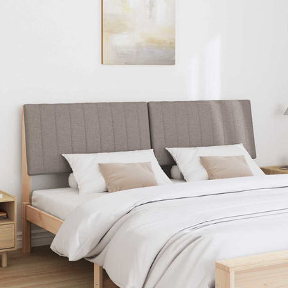 Čalouněné Čelo Postele Taupe 200 Cm Masivní Borové Dřevo