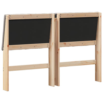 Čalouněné Čelo Postele Taupe 140 Cm Masivní Borové Dřevo