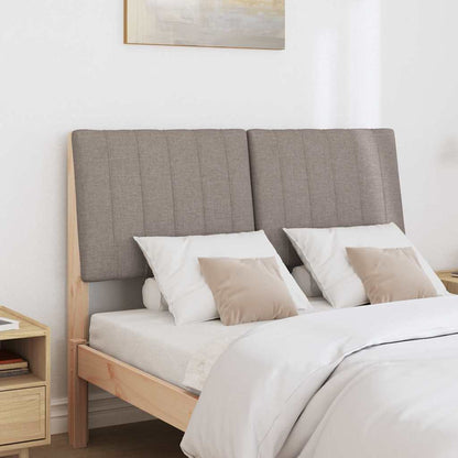 Čalouněné Čelo Postele Taupe 120 Cm Masivní Borové Dřevo
