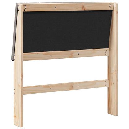 Čalouněné Čelo Postele Taupe 90 Cm Masivní Borové Dřevo