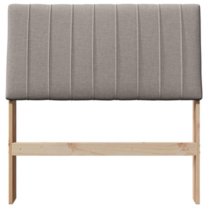 Čalouněné Čelo Postele Taupe 90 Cm Masivní Borové Dřevo