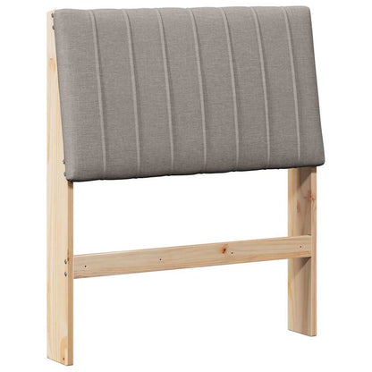 Čalouněné Čelo Postele Taupe 80 Cm Masivní Borové Dřevo