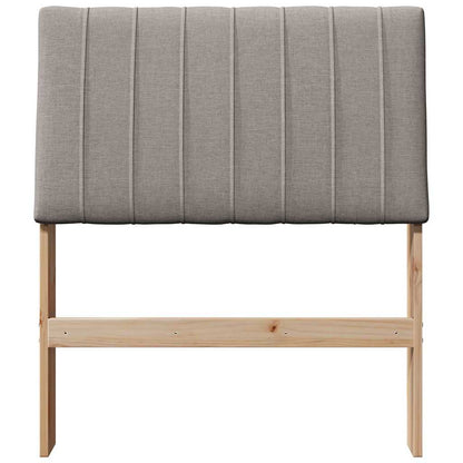 Čalouněné Čelo Postele Taupe 80 Cm Masivní Borové Dřevo