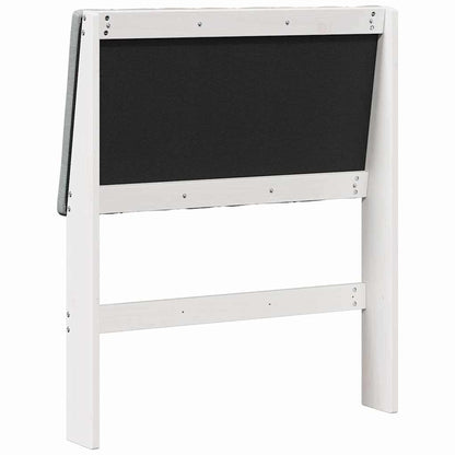 Čalouněné Čelo Postele Světle Šedá 80 Cm Masivní Borové Dřevo