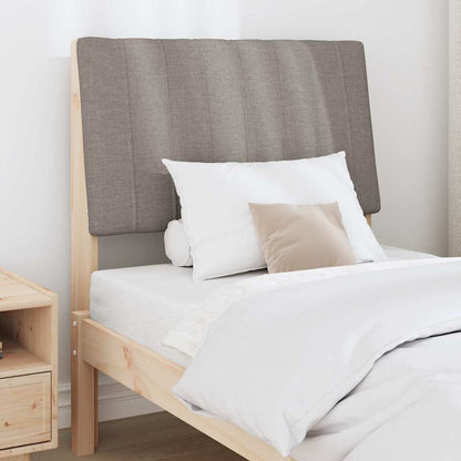 Čalouněné Čelo Postele Taupe 75 Cm Masivní Borové Dřevo