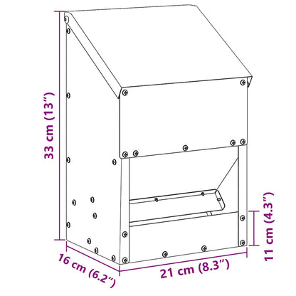 Krmítko Pro Slepice 21 X 16 X 33 Cm 3 Kg