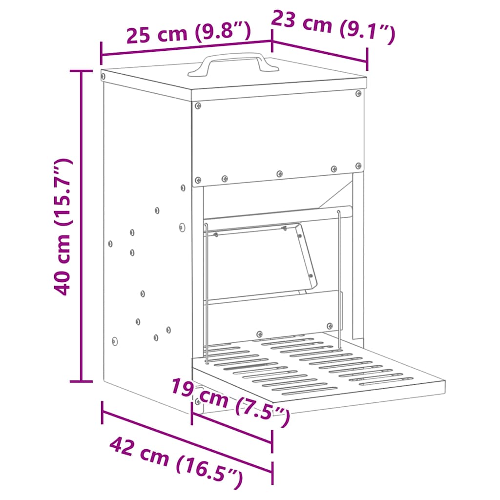 Zásobník Pro Slepice S Pedálem 4 Kg