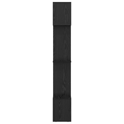 Knihovna 9 Úrovní 92 X 29 X 188 Cm Kompozitní Dřevo Černý Dub