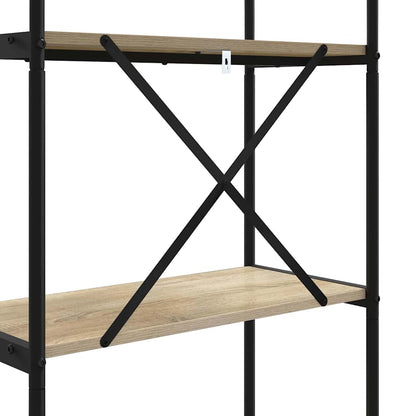 Knihovna 4 Úrovní 80 X 30 X 146 Cm Kompozitní Dřevo Sonoma Dub