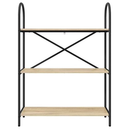 Knihovna 3 Úrovní 80 X 30 X 109 Cm Kompozitní Dřevo Sonoma Dub