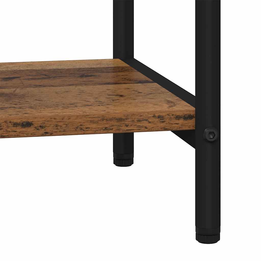 Knihovna 4 Úrovní 60 X 30 X 146 Cm Kompozitní Dřevo Staré Dřevo