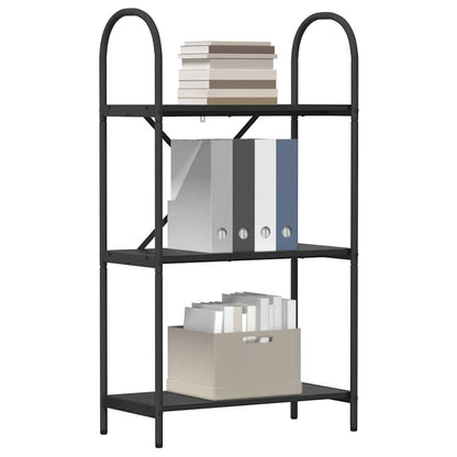 Knihovna 3 Úrovní 60 X 30 X 109 Cm Kompozitní Dřevo Černý Dub