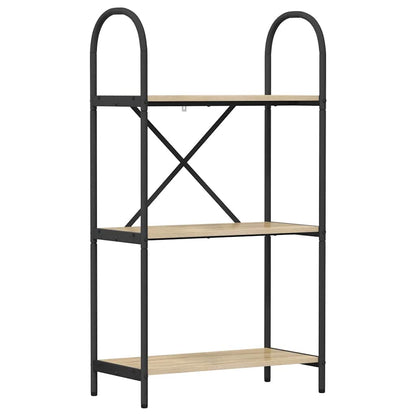 Knihovna 3 Úrovní 60 X 30 X 109 Cm Kompozitní Dřevo Sonoma Dub