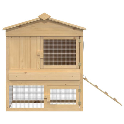 Kuřecí Kurník Hnědá 75 X 60 X 89 Cm Masivní Borové Dřevo