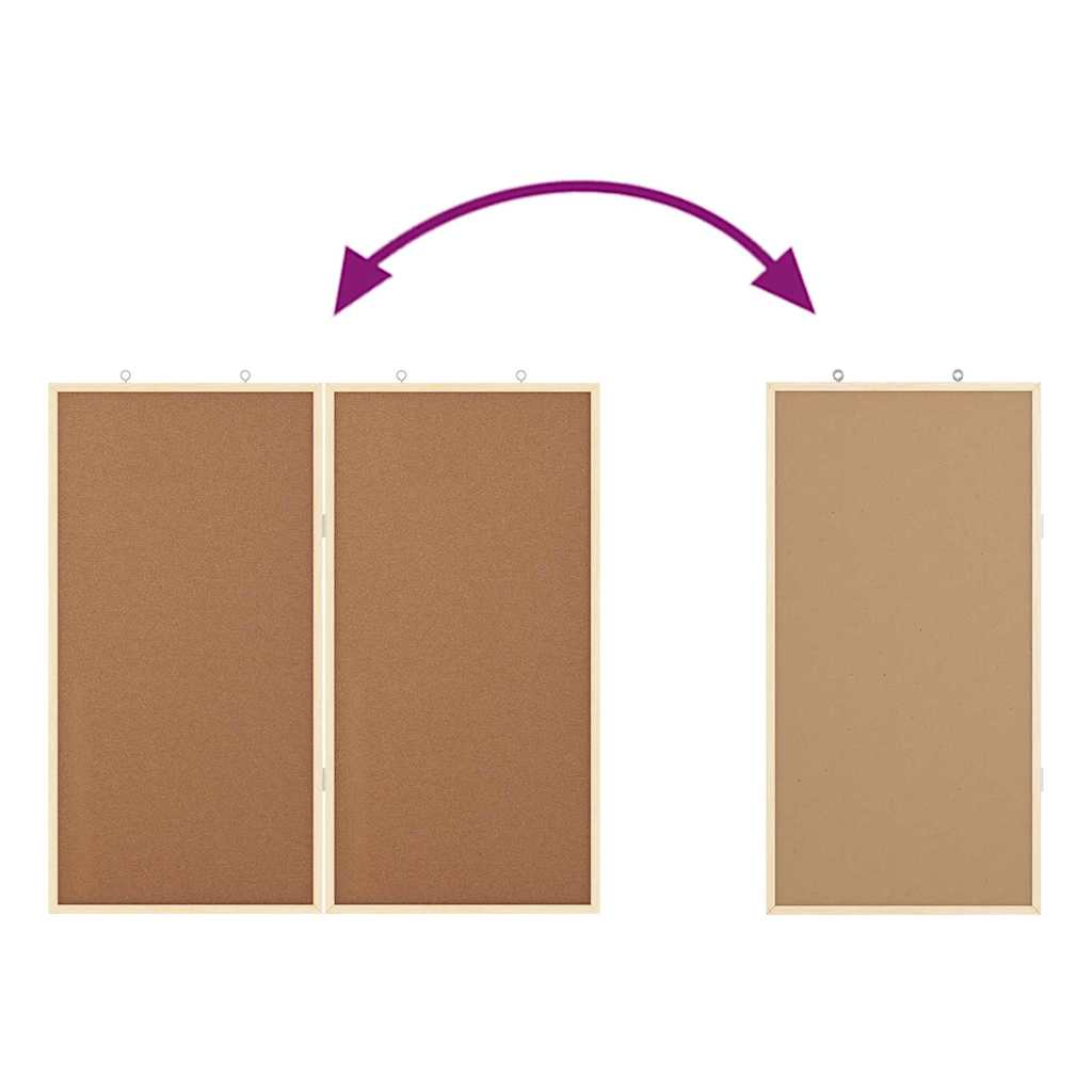 Informační Nástenka Hnědá 80 X 80 X 1.4 Cm